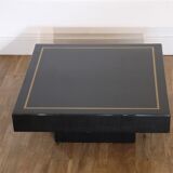 Coffee table in black lacquer 1970