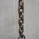 Brutalist wrought iron chain floor lamp 1960s