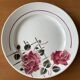 6 antique flat plates in faience from badonviller