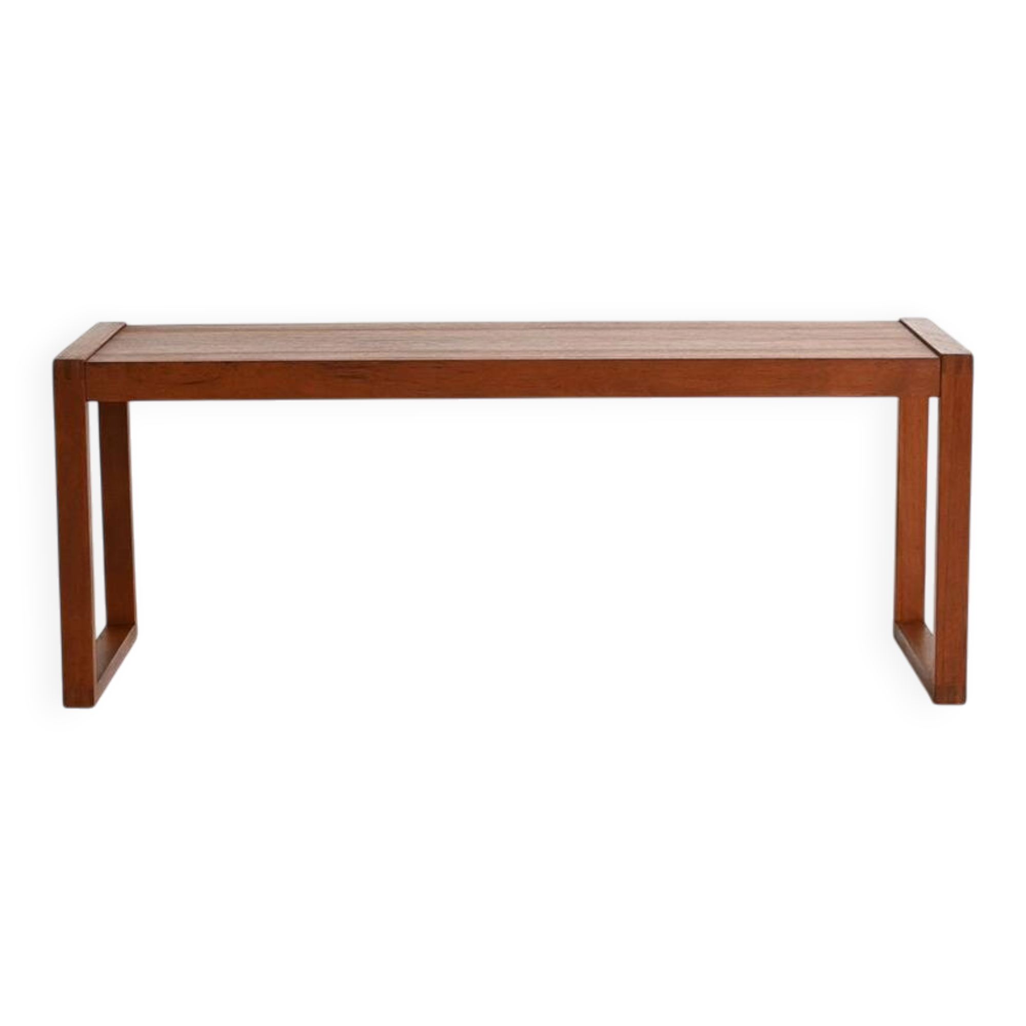 Banc en teck scandinave, années 1960