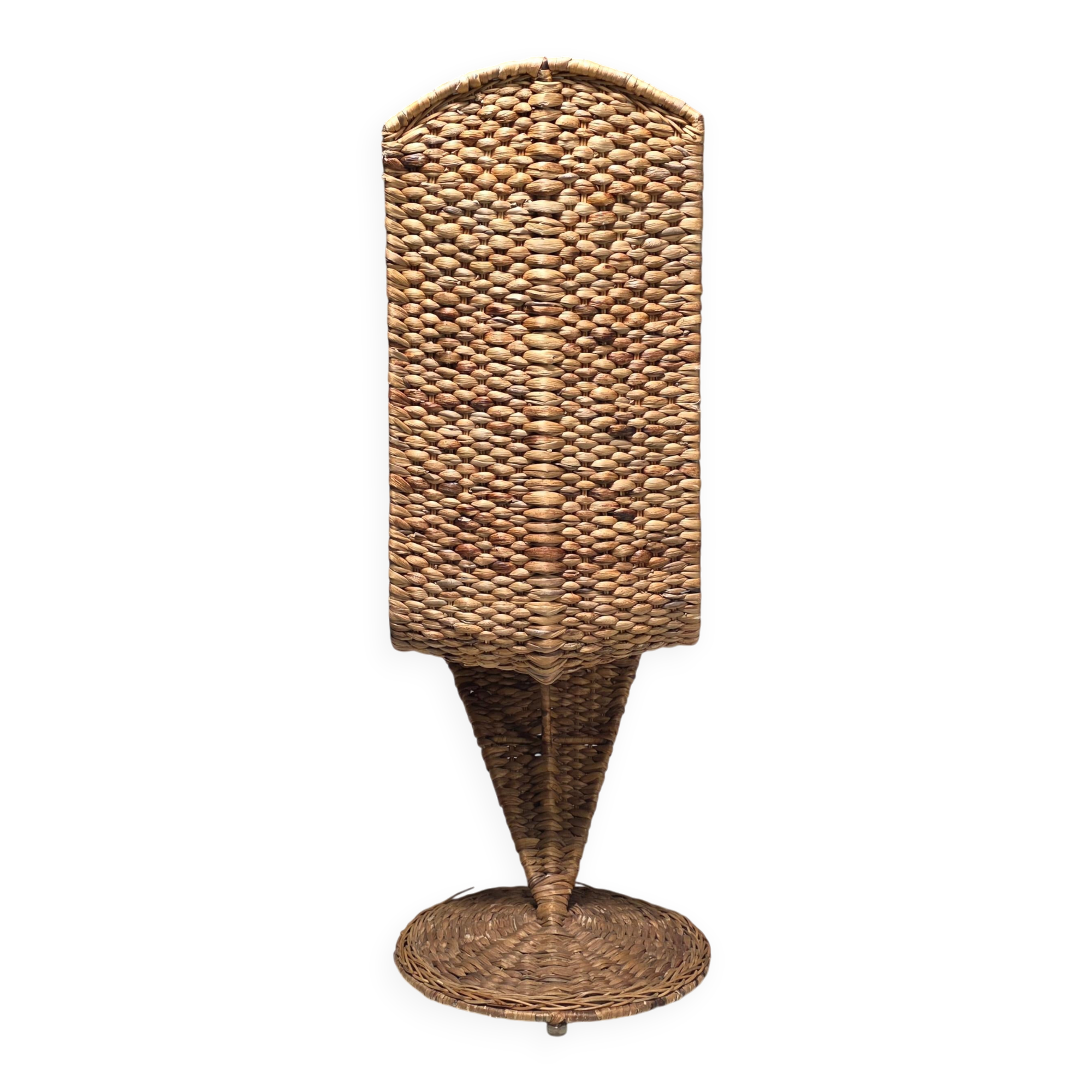 Sculptural "S" chair made of banana leaves by Marzio Checchi