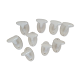 White porcelain hooks