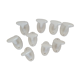 White porcelain hooks