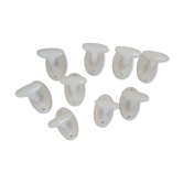 White porcelain hooks