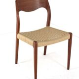 Lot de 4 chaises Niels O Möller modèle 71