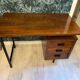 Pierre Paulin CM 172 desk in oak and metal from the 1950s