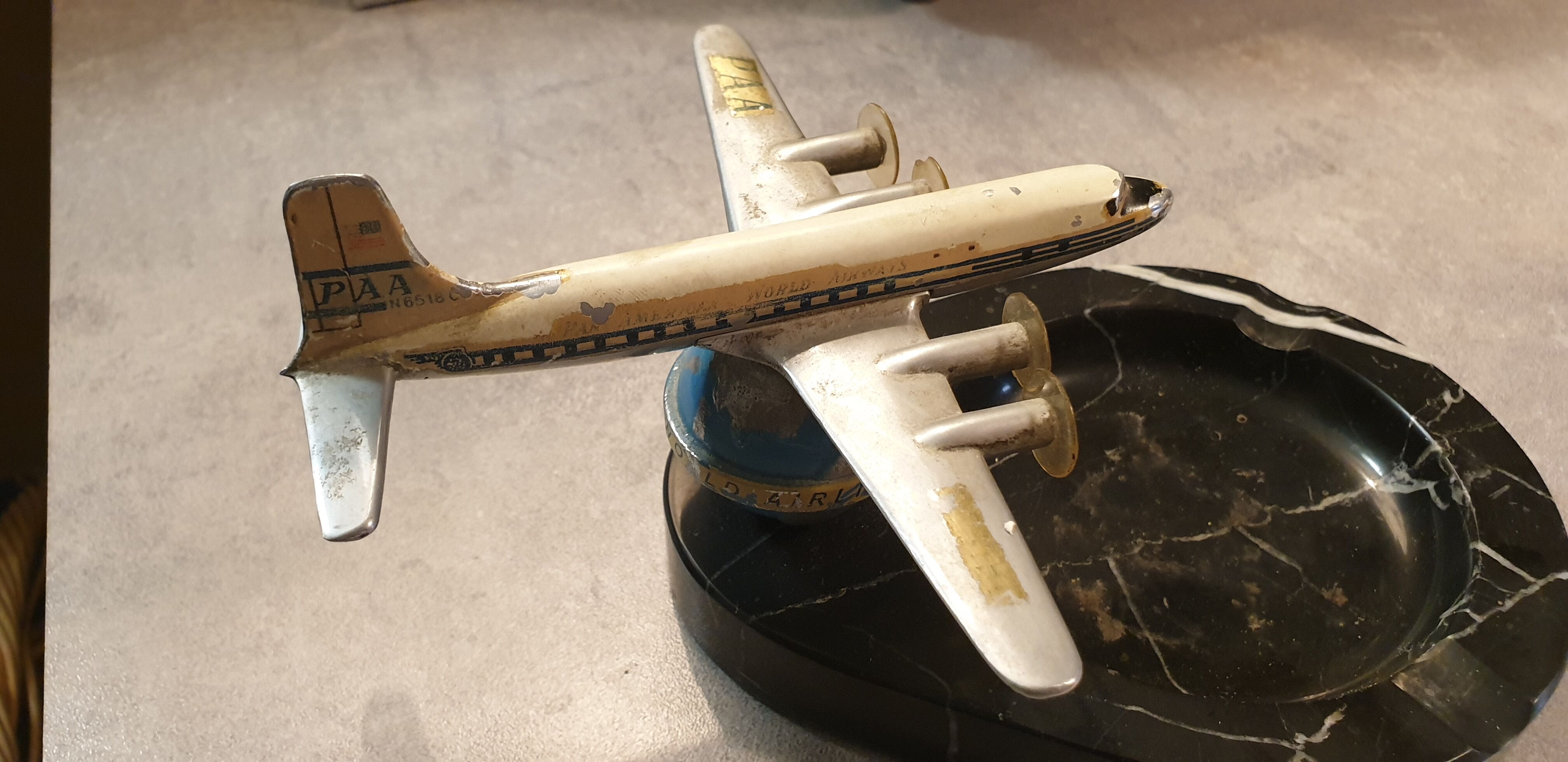 Ashtray 1930 aircraft PAN AMERICAN AIRWAYS.