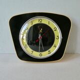 Pendulum, jaz wall clock, 60s, black formica
