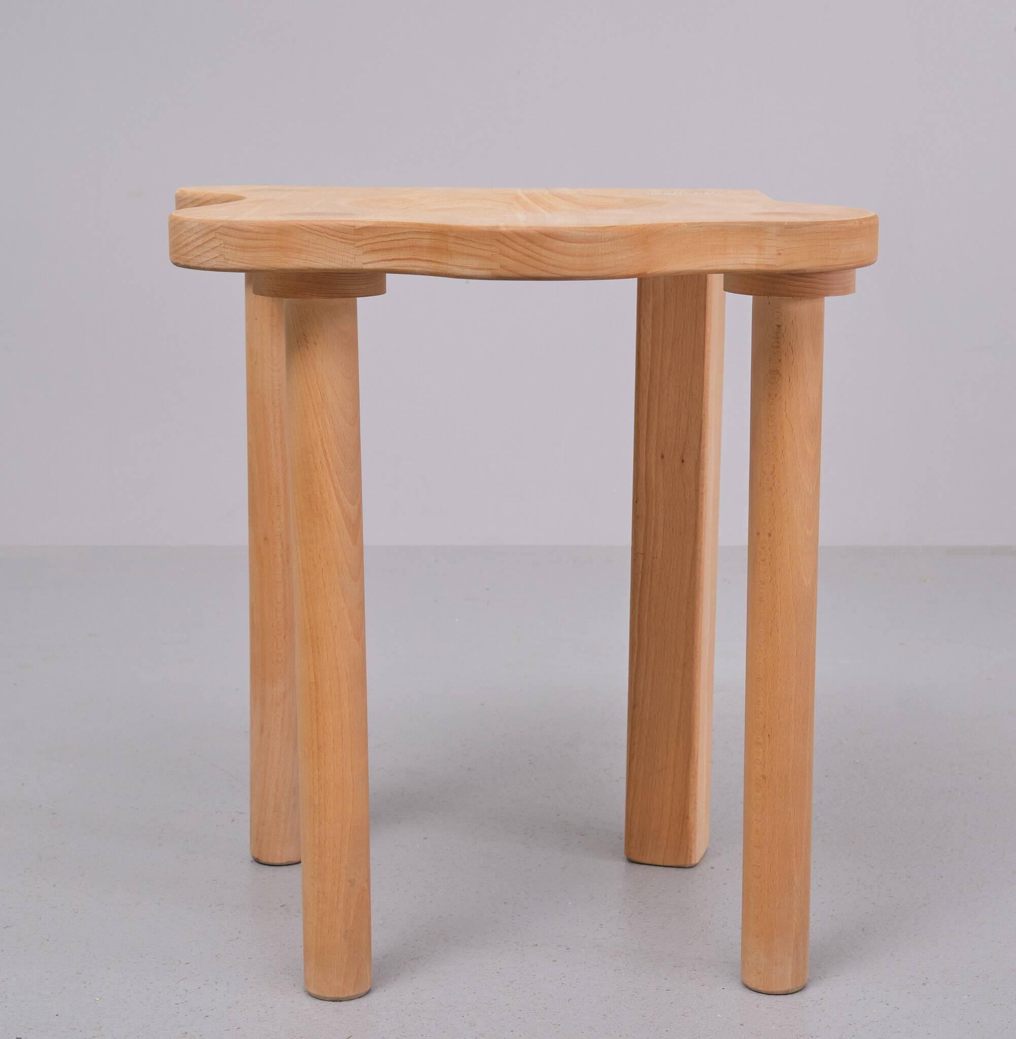 Solid Pine Stool by Era Herbstb 1980s Germany