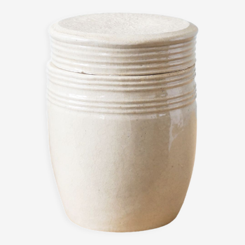Creamy white stoneware box