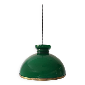 Green opaline pendant light