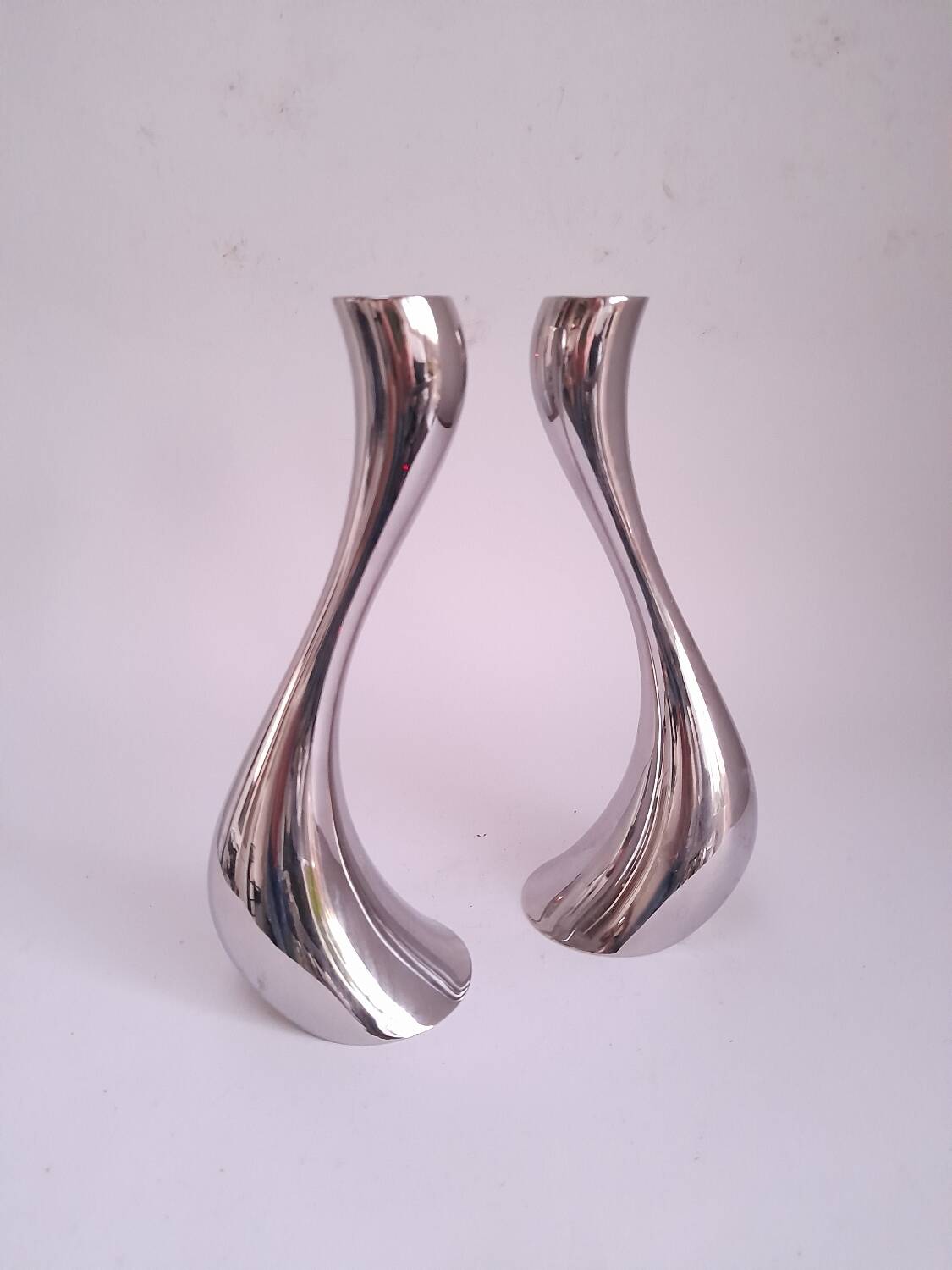 Large Cobra candlesticks by Georg Jensen Denmark