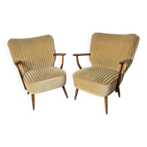 Pair of cocktail armchairs