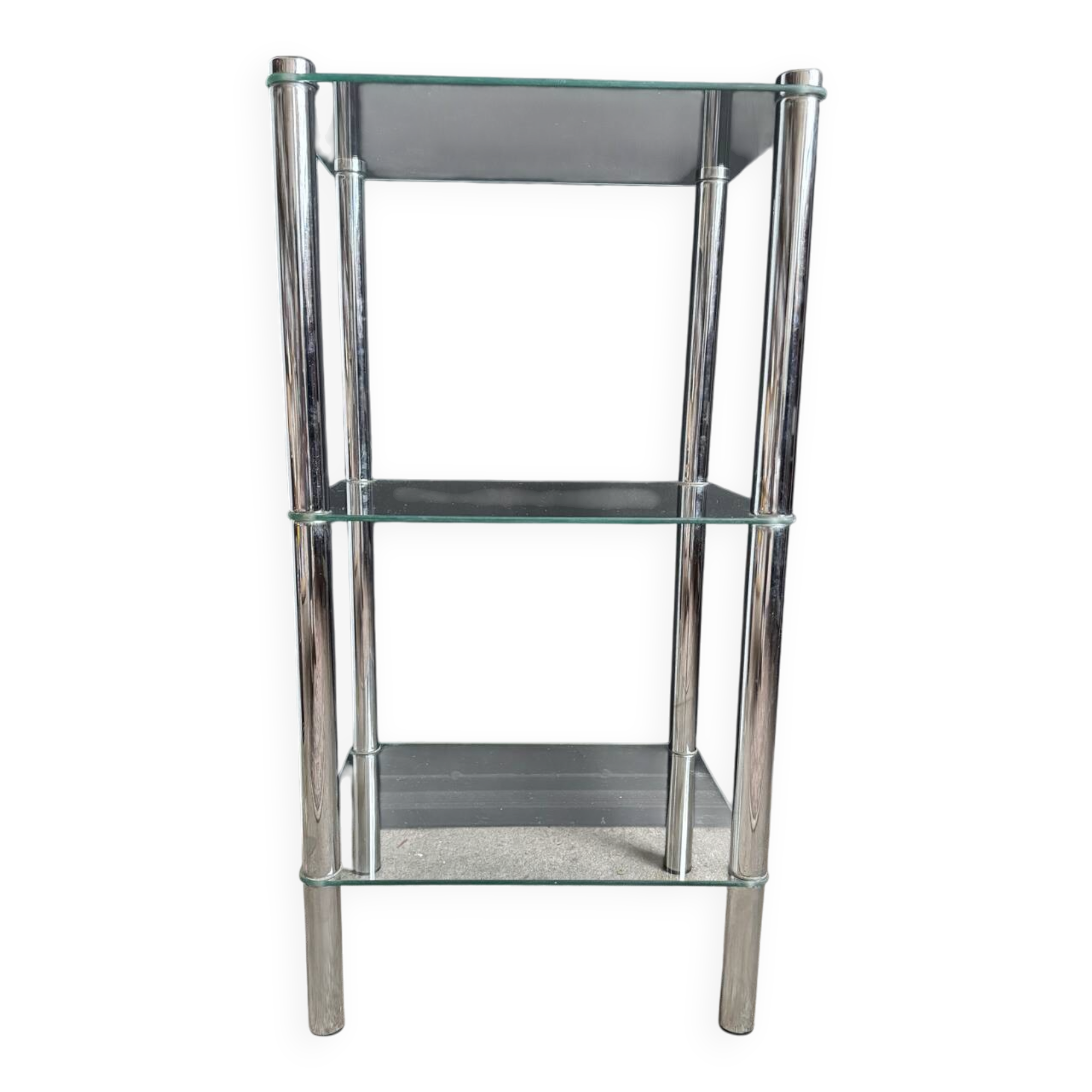 1970s chrome shelf