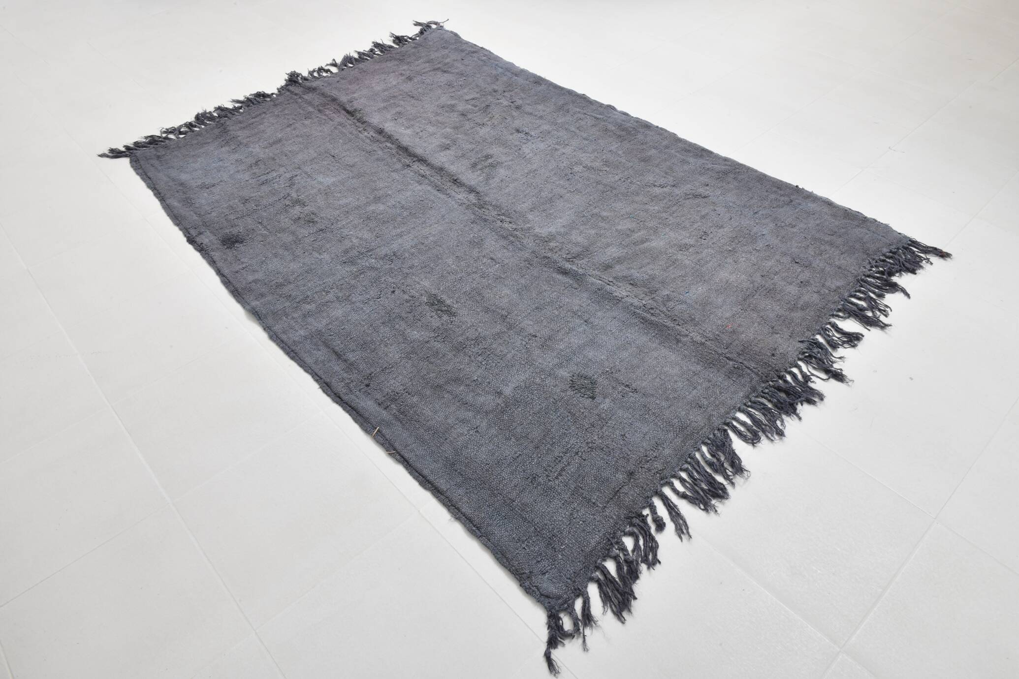 Gray Vintage Kilim Rugs For Living Room, 167x237Cm