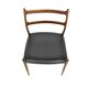 Leather and rosewood chair, Søren Ladefoged, SL Møbler, Denmark, 1960