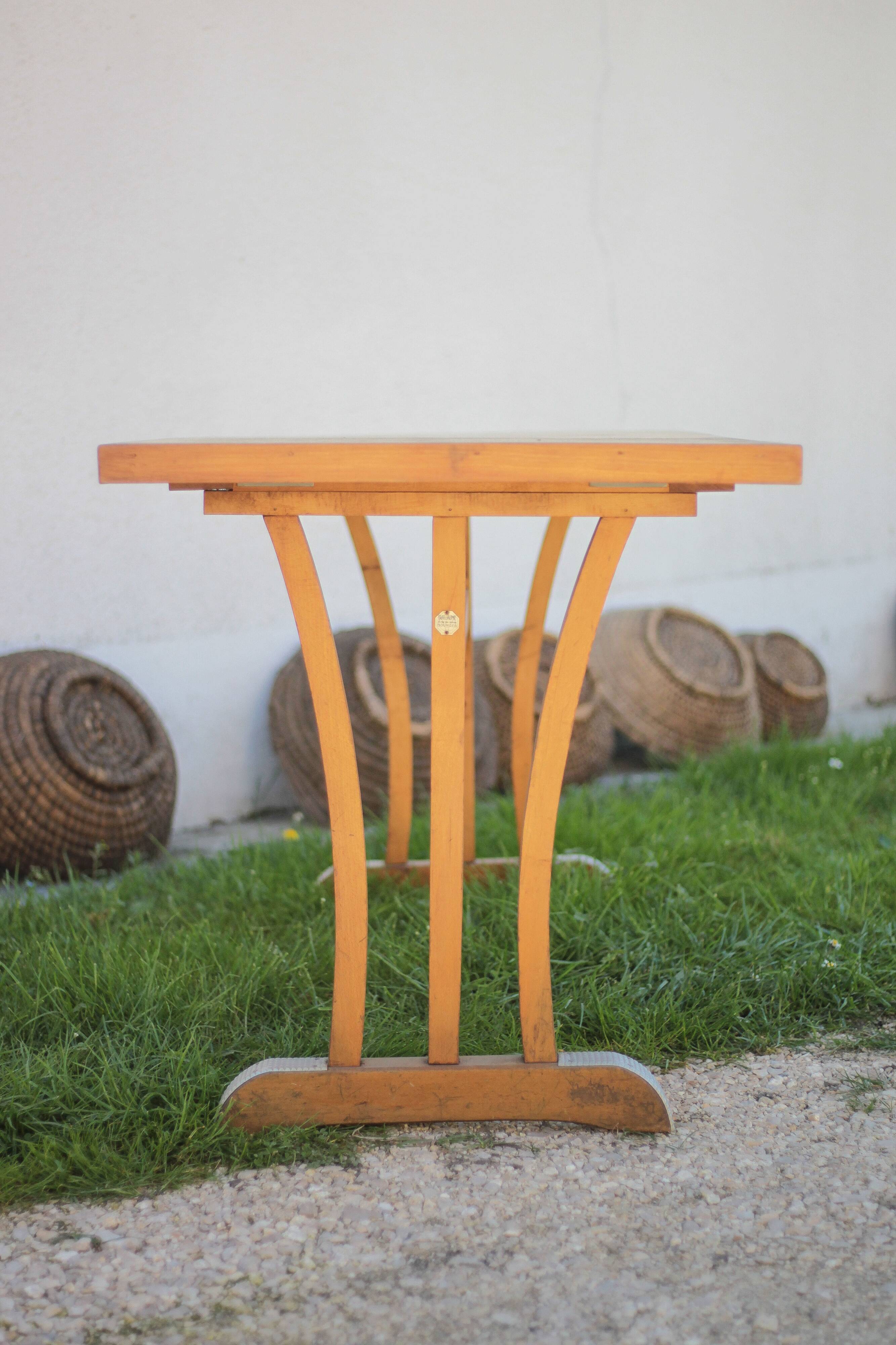 Table bois vintage, table bistrot Maison Guillaume a Bourges, table d'appoi