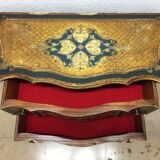 Old italian chest of drawers florentine venetian golden wood