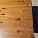 Vintage set pine coffee table and corner table