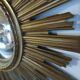 Sun mirror from the 50s/60s. Witch's Eye. 60 cm.