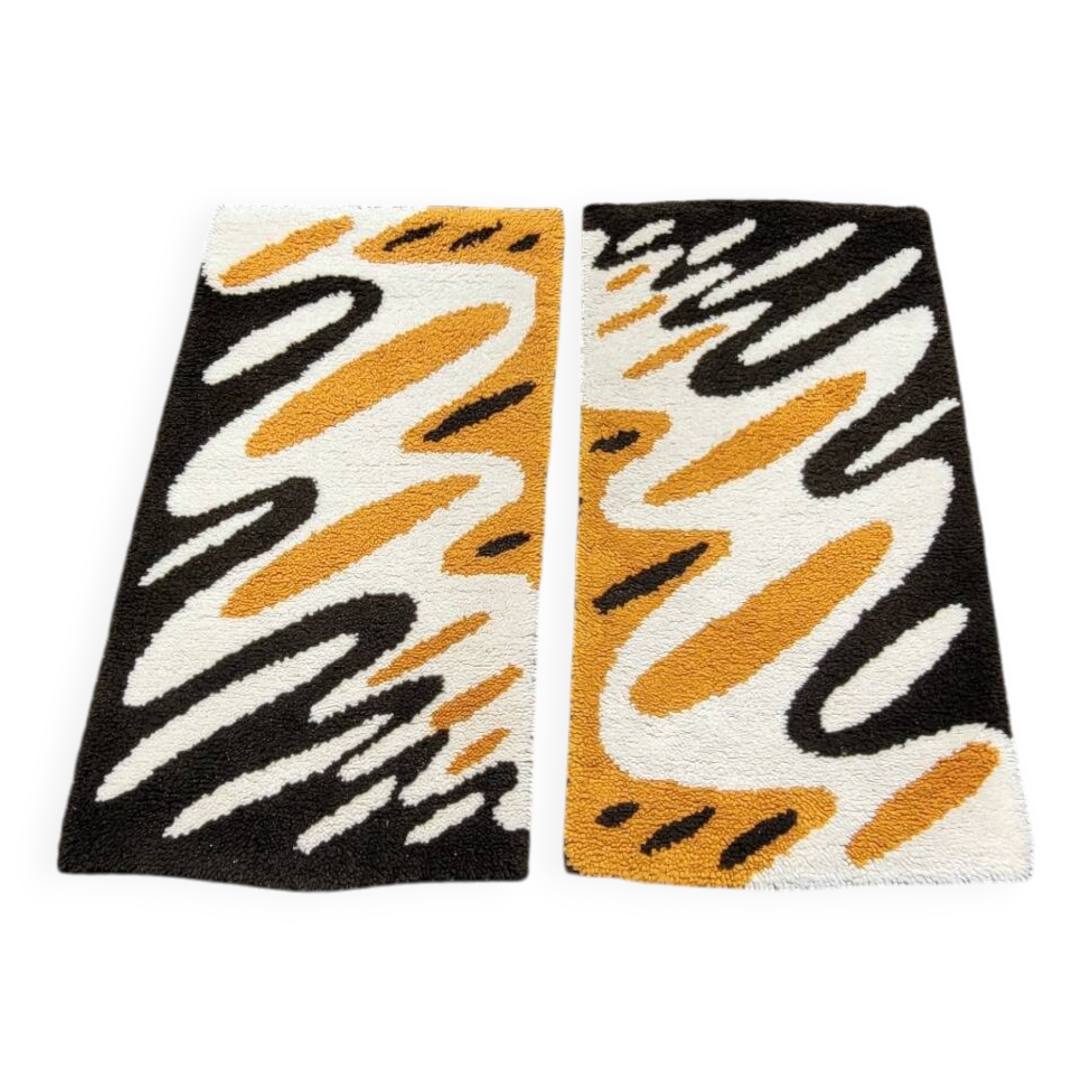 Pair of vintage wool bedspreads