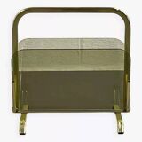 Porte revue en laiton et verre