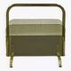 Brass and glass magazine rack