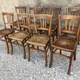 Series of 8 bistro chairs