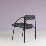 1980s “Tokio” dining table with six “Vienna” chairs by Rodney Kinsman for Bieffeplast, Italy