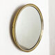 German modernist wall brass mirror Vereinigte Werkstätten München 1950s