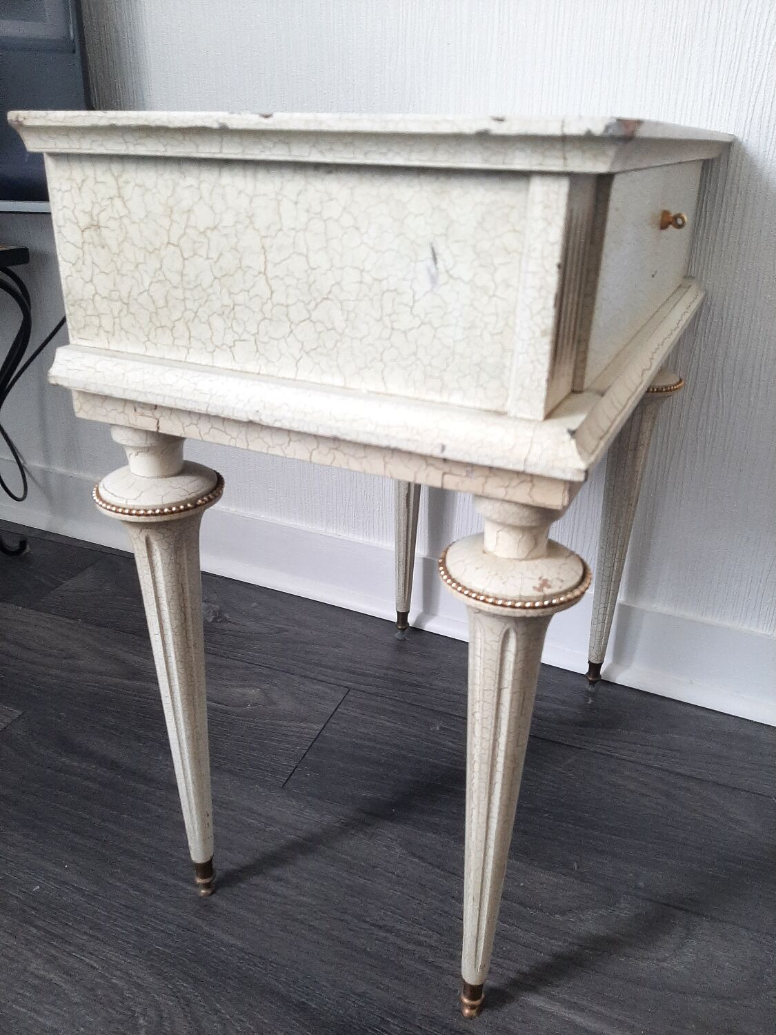 Vintage Louis XVI bedside table