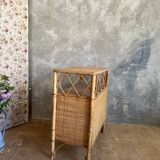 Vintage rattan sideboard