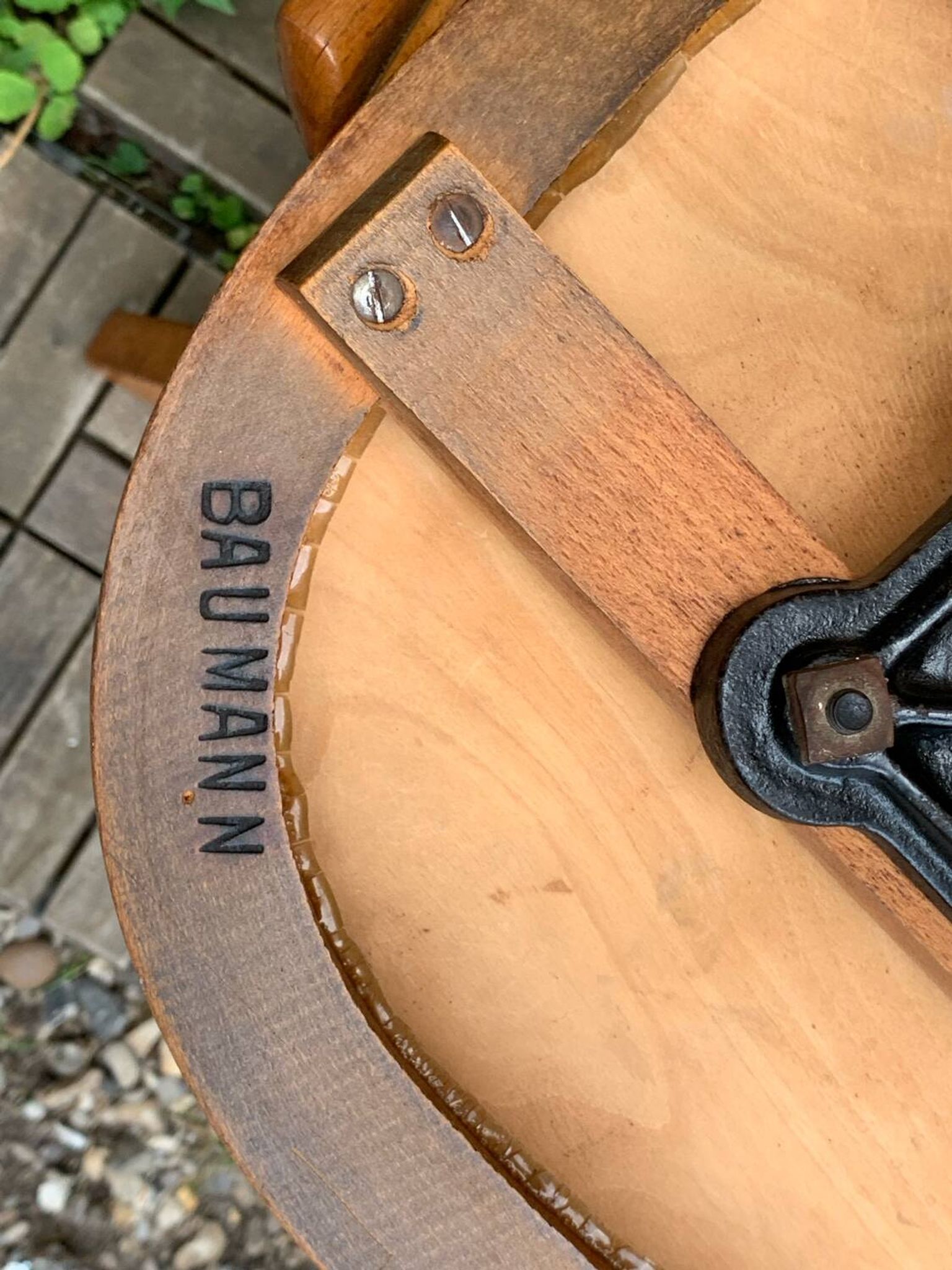 Pair of Baumann rotating screw chairs 1960