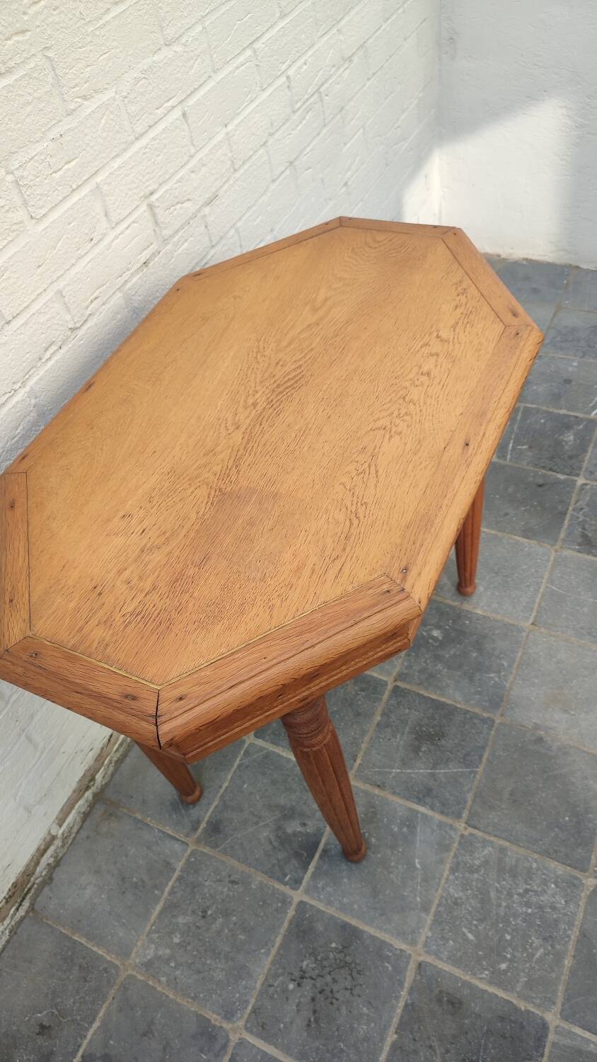 1940 oak dining table and decor