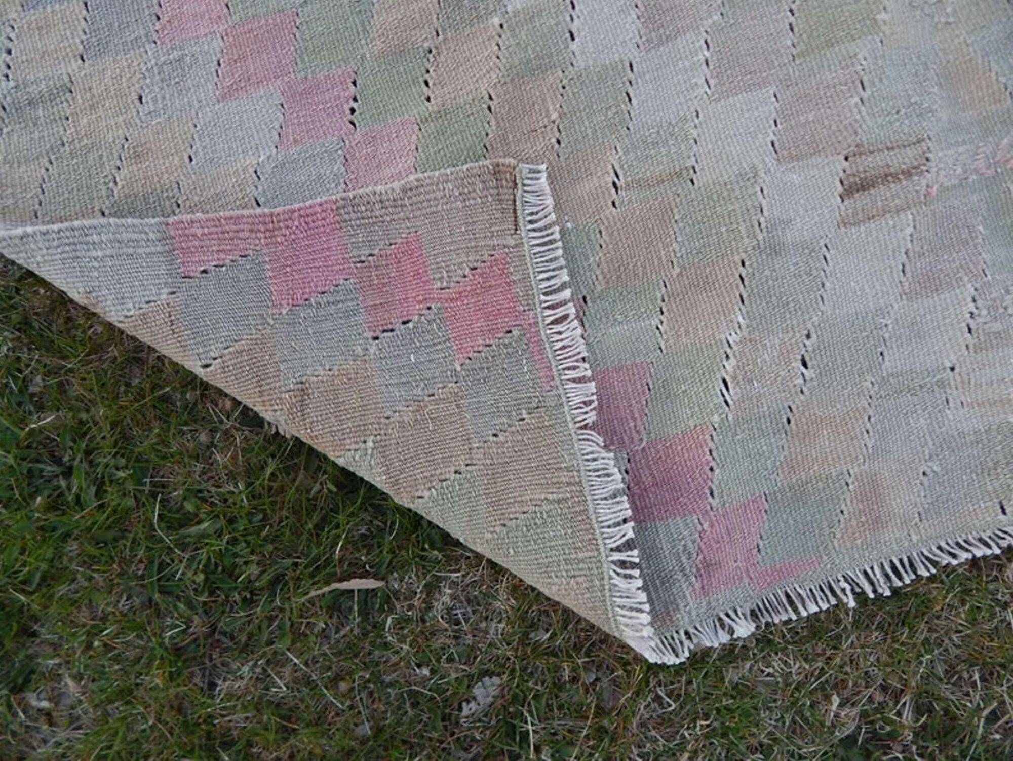 Vintage Turkish hallway rug 125x300 cm