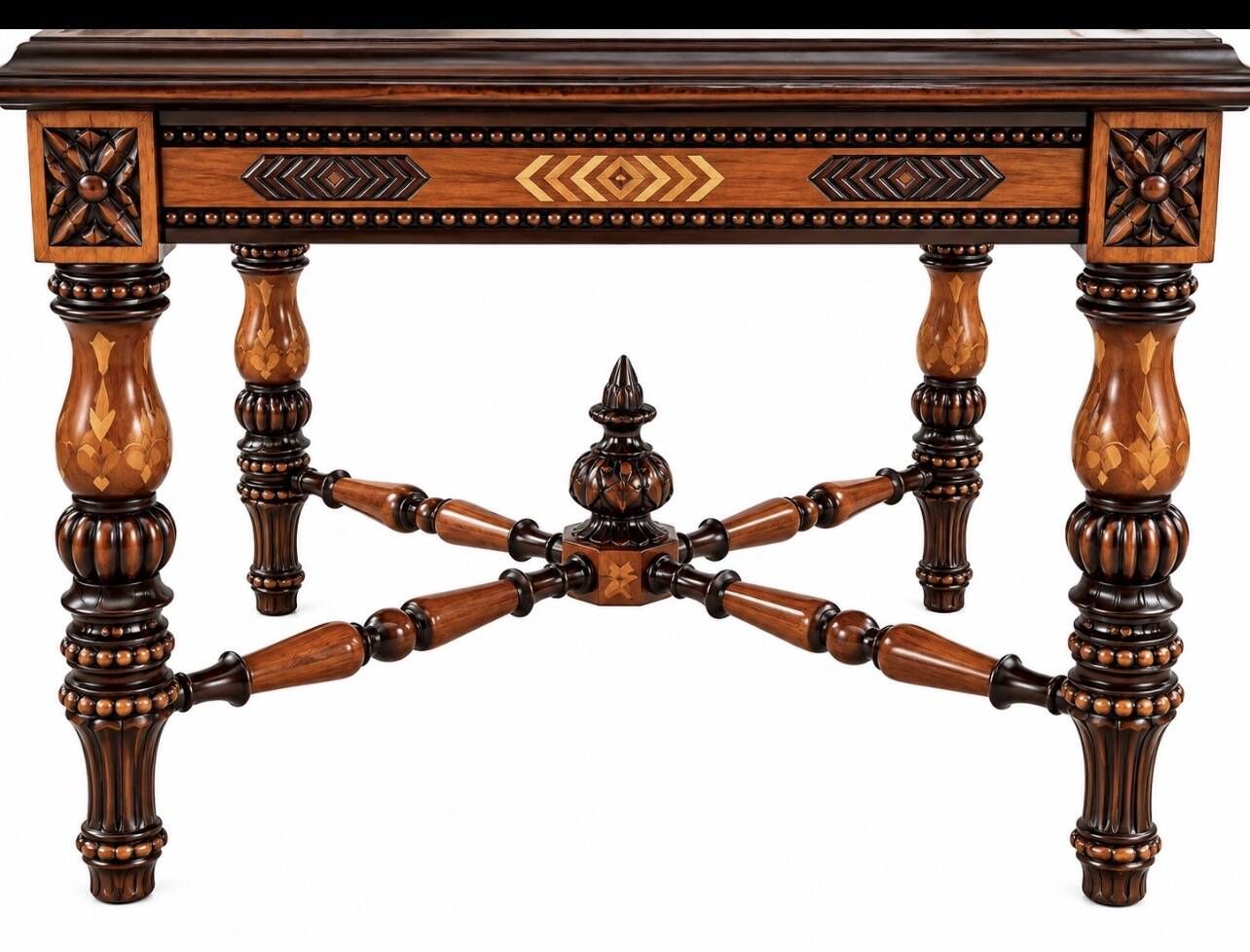 Set of 3 carved wooden coffee tables Chiniot, Pakistan