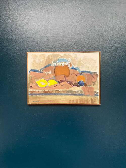 Original Swedish Oil on Canvas – “Still Life” by Martin Sjöblom – Signed