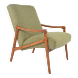 Pen armchair in green mottled