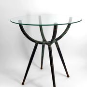 Patinated metal gueridon – Italy, 1960s