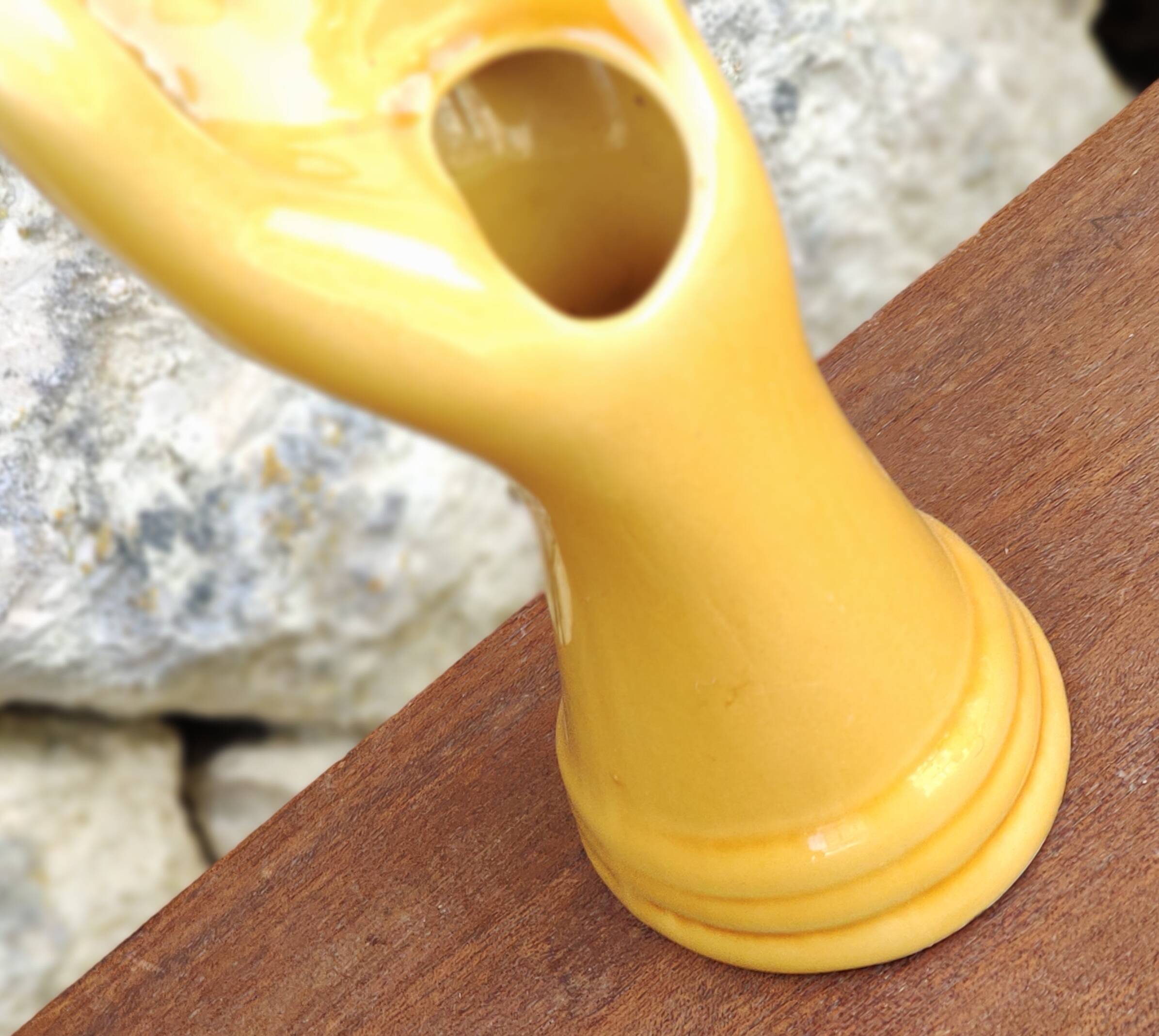 Handmade soliflore ceramic ring ring