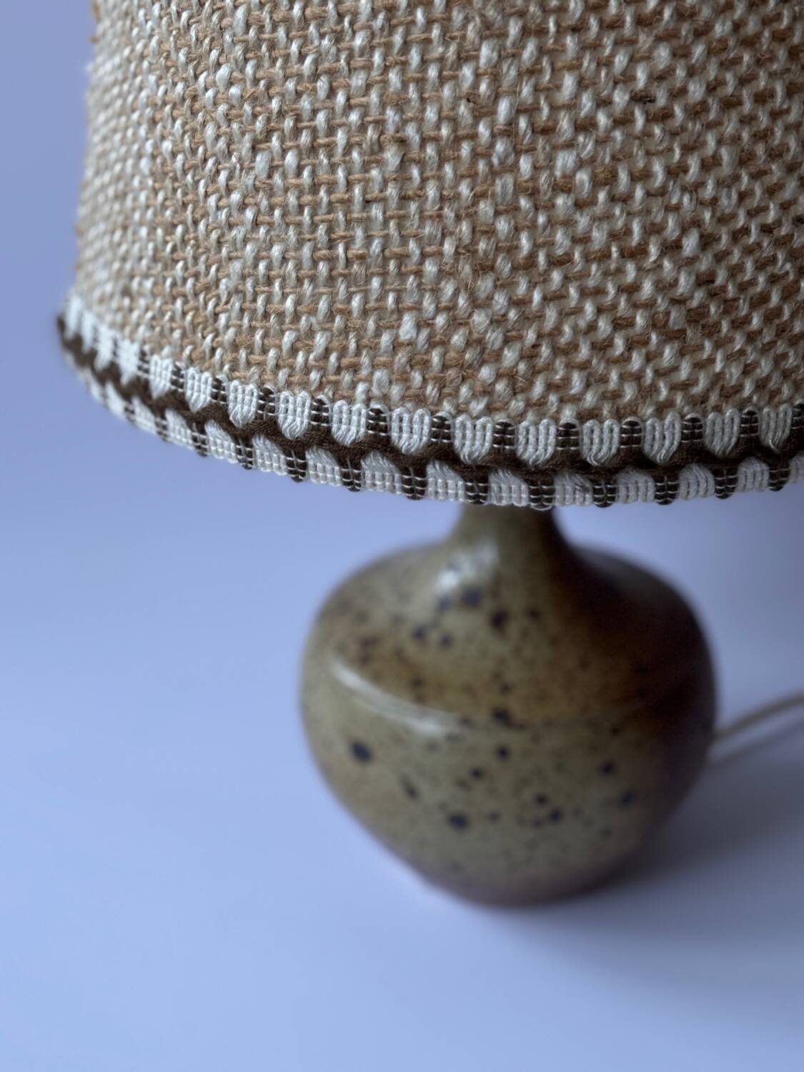 Vintage stoneware lamp