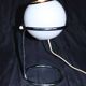 Vintage eye ball lamp in opaline, Italy, 1970.