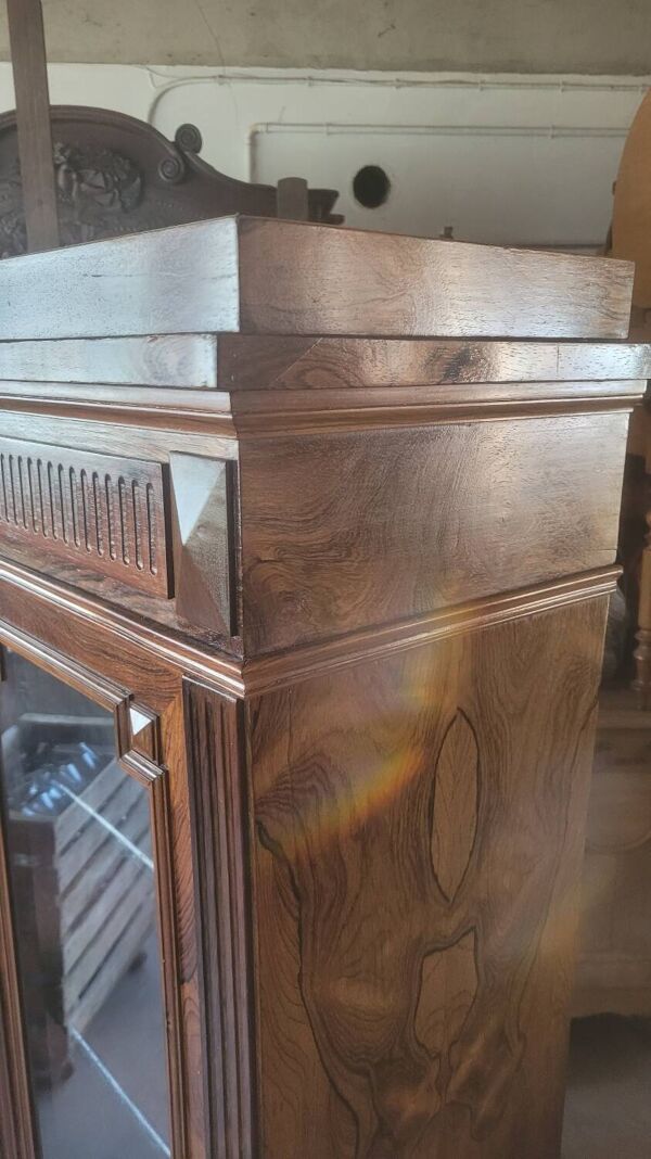 Vitrine Bibliothèque en Noyer époque Louis Philippe