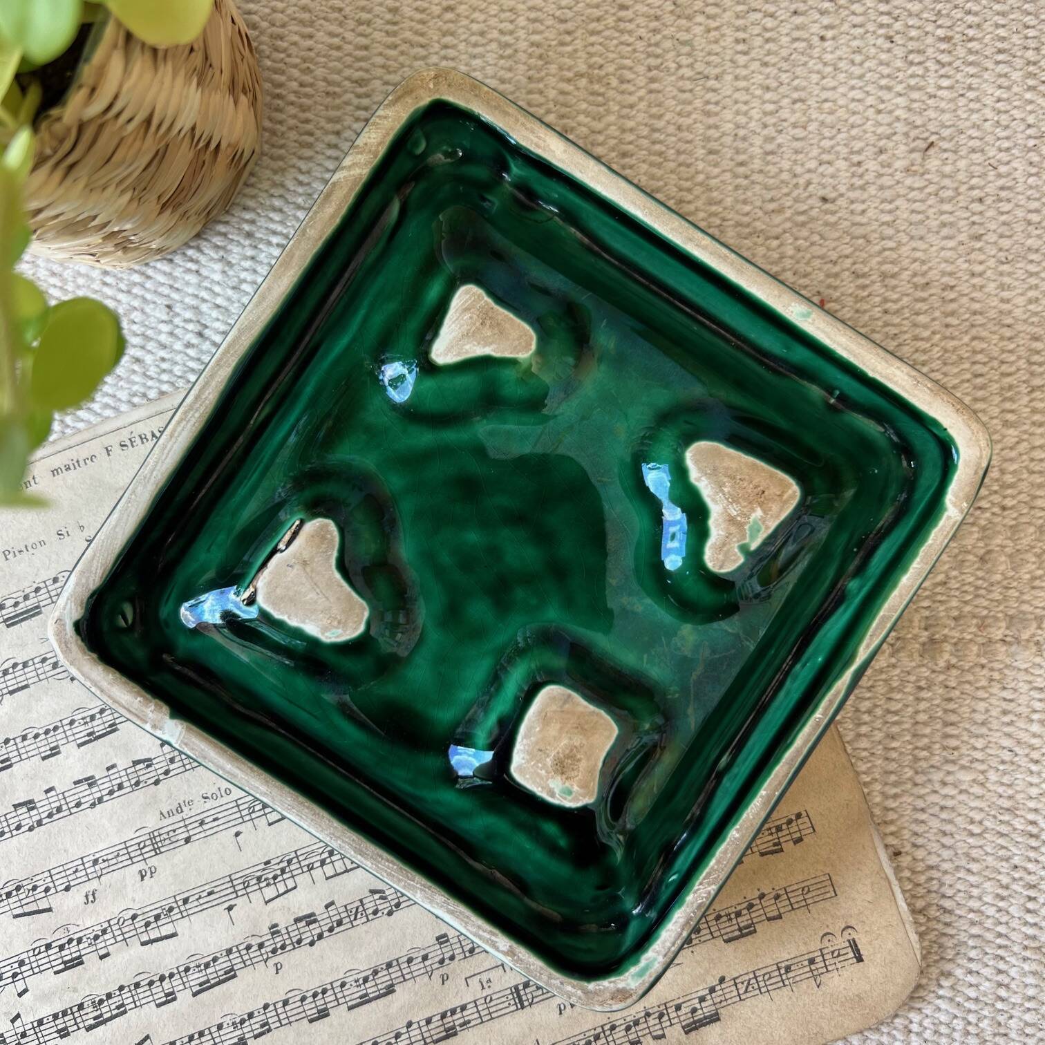 Art deco ceramic ashtray
