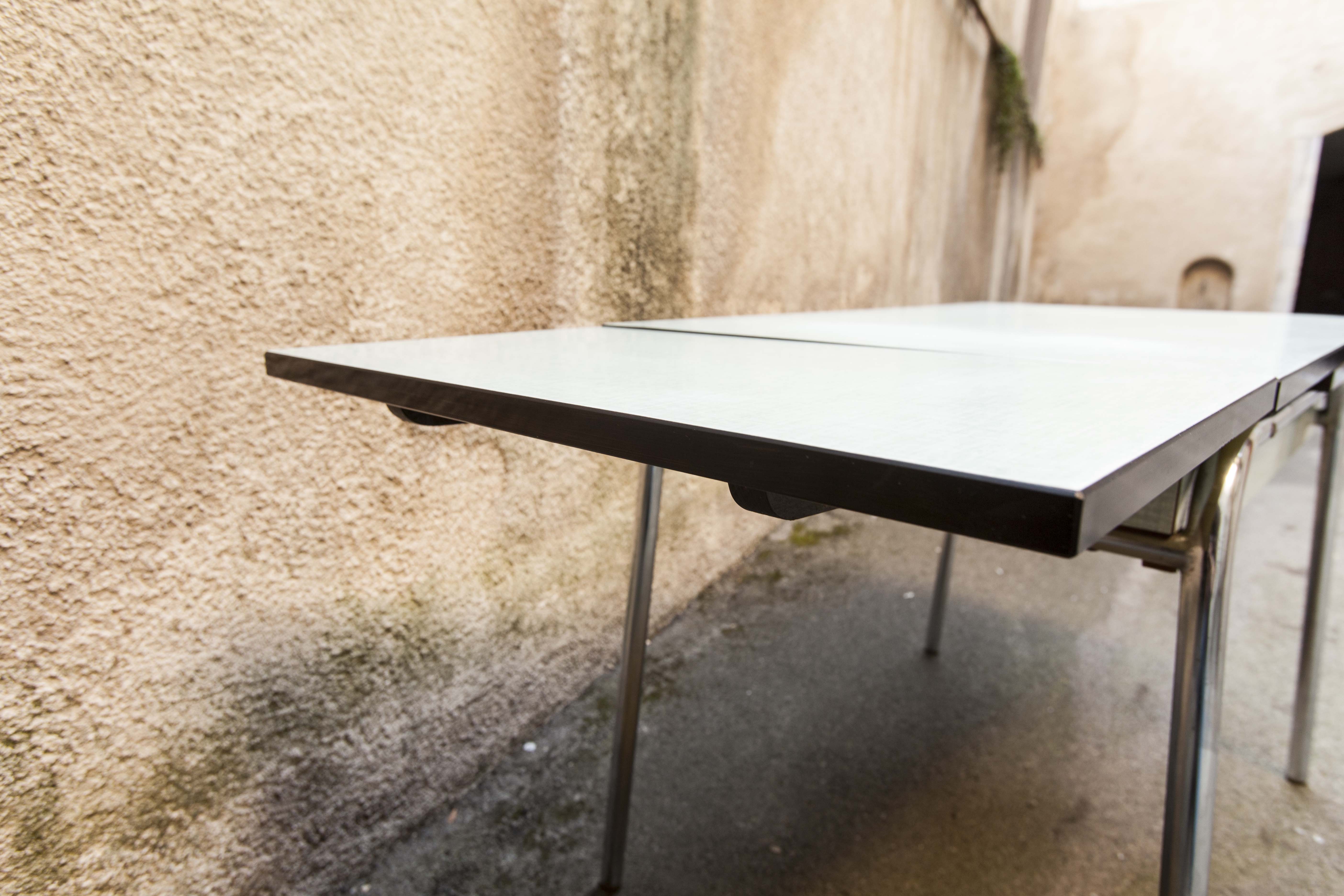 Green formica table, 1970