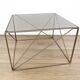 Mid century isocele side table designed by Max Sauze, French Architectural Coffee table