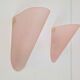 Vintage Triangular Conical Wall Sconces in Pink Frosted Glass from Lumal-It, 1990s, Set of 2