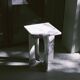 Table d'appoint en marbre Calacatta "BOND"