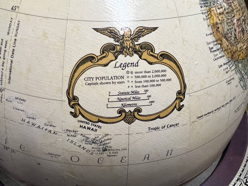 Franklin Mint terrestrial globe – Royal Geographical Society