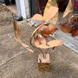 Copper floor lamp